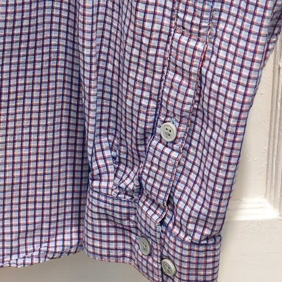 Columbia Long Sleeve Casual Button Checkered Shirt - LARGE - Picture 6 of 12